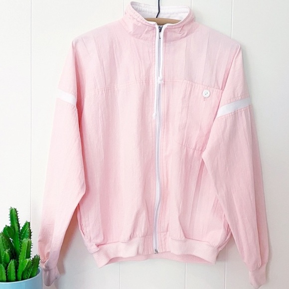 Vintage 9s Elco Pastel Pink Windbreaker 